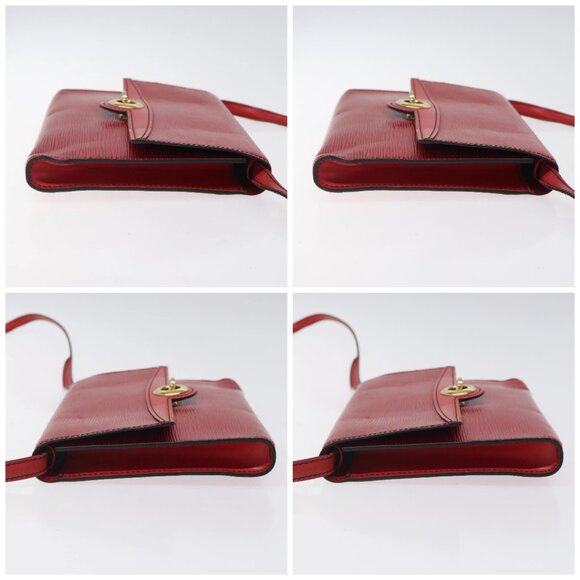 LOUIS VUITTON Epi Pochette Arche Shoulder Bag Red M52577 LV Auth 125313 - Picture 16 of 16
